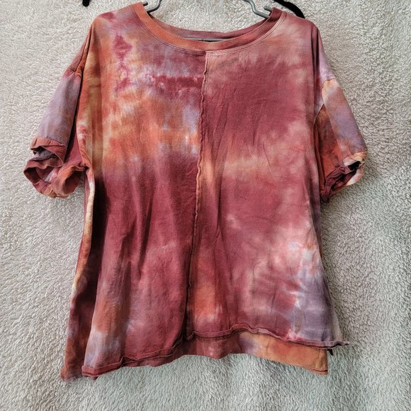 Ultra Flirt - Orange Tie Dye Tee - 2x (3x on tag) - Picture 1 of 2